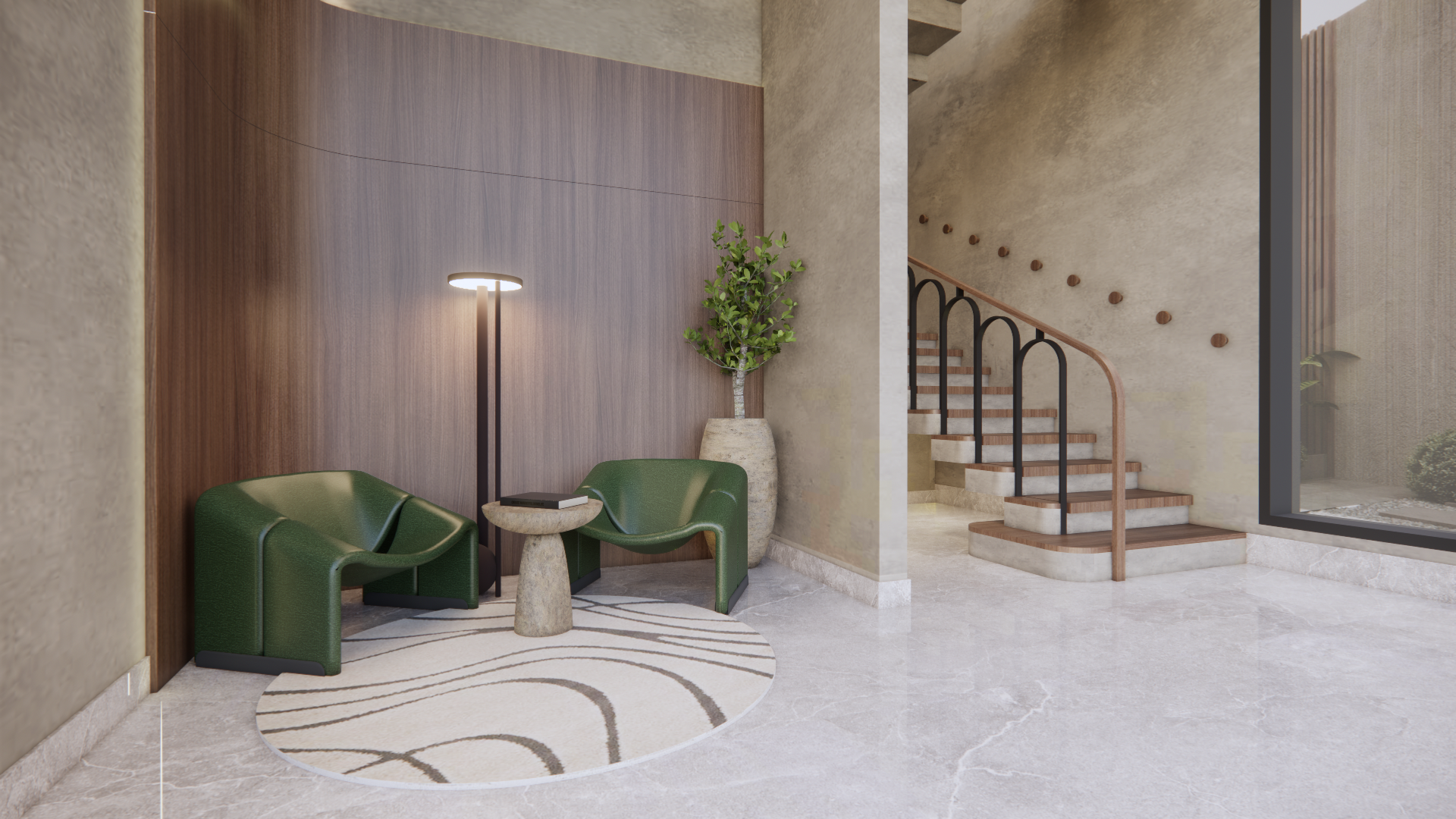 Highgate Residences Grand Lobby – Srinagar Colony Chennai